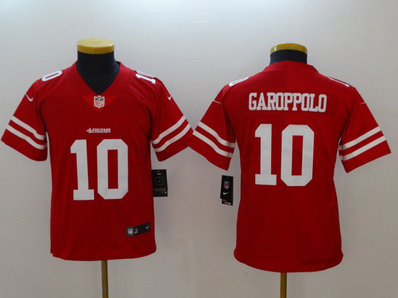 Youth San Francisco 49ers 10 Garoppolo Red New Nike NFL Jerseys